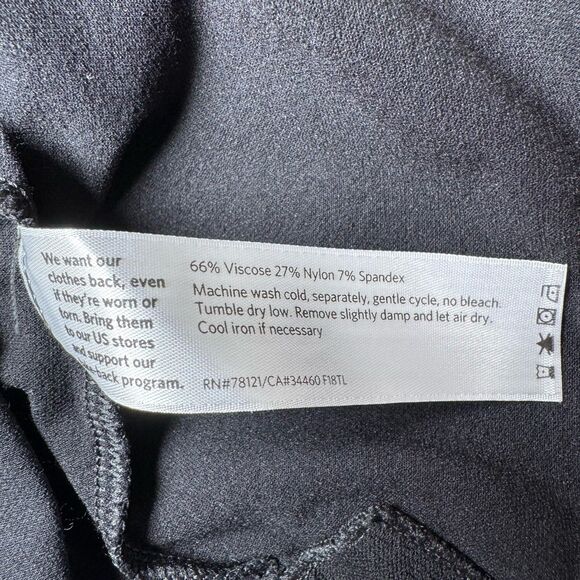 Eileen Fisher Womens Medium Black Tunic Blouse Curved Hem Minimalist Lagenlook - Picture 10 of 11